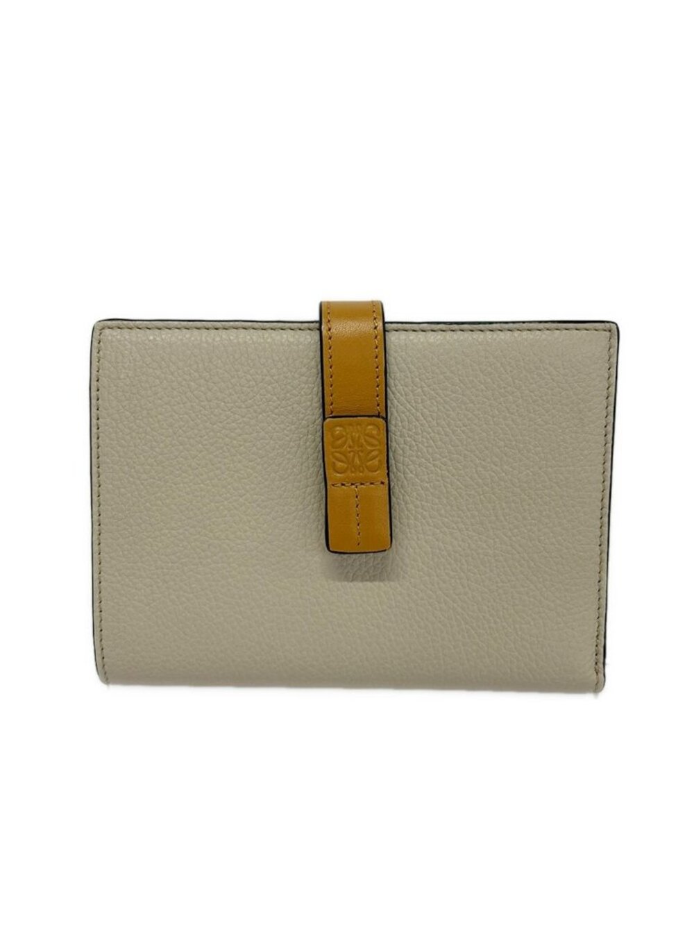 Loewe Bifold Wallet Beige Light Brown Leather